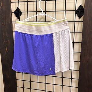 Purple and White Prince Skirt with layered Detail